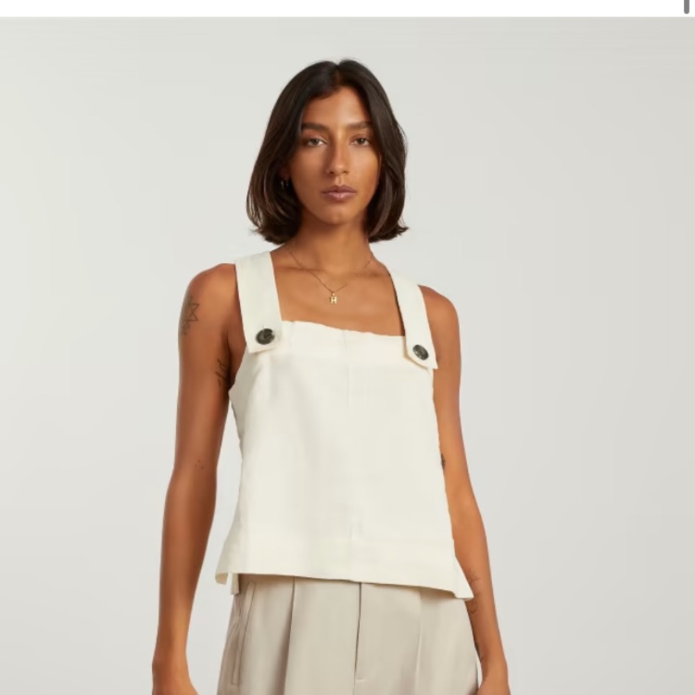 Everlane apron linen tank